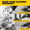 Holikme 9Pack Drill Brush All Purpose Drill Brush with Extend Attachment for Bathroom Surfaces, Grout, Floor, Tub, Shower, Tile, Kitchen and CarCorner,Masonry BrushesYellow view 4