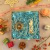 Caleihd Crinkle Cut Paper Shred Packing Grass Cushion Paper Streamer for Christmas Wedding Birthday Bridesmaid Engagement Craft Gift Boxes Bags Basket Filler Decoration 4.5oz Blue view 2