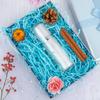 Caleihd Crinkle Cut Paper Shred Packing Grass Cushion Paper Streamer for Christmas Wedding Birthday Bridesmaid Engagement Craft Gift Boxes Bags Basket Filler Decoration 4.5oz Blue view 4