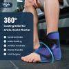 Hilph Ankle Heel Ice Pack Wrap for Swelling & Achilles Tendonitis, Reusable Ice & Compression Therapy Flexible Foot Gel Ice Pack Wrap for Ankle Sprain & Plantar Fasciitis Pain Relief (Blue, 1 Pack) view 2