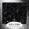 Fulmoon 1 Bag 3 lb/1.35 kg Shredded Paper for Gift Box Crinkle Cut Glitter Shredded Filler Shiny Paper Filler for Gift Wrapping Basket Filling Birthday Wedding Christmas(Black) view 2