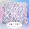 Fulmoon 1 Bag 3 lb/1.35 kg Shredded Paper for Gift Box Crinkle Cut Glitter Shredded Filler Shiny Paper Filler for Gift Wrapping Basket Filling Birthday Wedding Christmas(Dazzling White) view 2