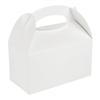 Bio Tek 9.5 x 5 x 5 Inch Gable Boxes For Party Favors, 100 Attractive Gift Boxes - With Built-In Handle, Greaseproof, White Paper Barn Boxes, For Special Events Or Parties view 2