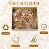Fulmoon 1 Bag 3 lb/1.35 kg Shredded Paper for Gift Box Crinkle Cut Glitter Shredded Filler Shiny Paper Filler for Gift Wrapping Basket Filling Birthday Wedding Christmas(Gold, White) view 3