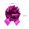 MECCANIXITY 12 Inch Giant Large Pull Bow Big Glitter Metallic Car Bows Ribbon for Wedding Presents Gift Wrapping Christmas, Plum Purple view 2