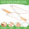 Castor Oil Pack Wrap For Foot Ankle Wrap Foot Wrap For Plantar Fasciitis Relief Foot Pain Relief,Adjustable Breathable Compression Ankle Support,Beige,Size S,Castor Oil Not Included,1 Per Pack view 3