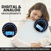 EILISON Highly Advance 2-in-1 Digital & Analog Weighing Scale for Body Weight-400lbs, 4 High Precison GX Sensor Accurate, Thick Tempered Glass, Extra Large Display (White) view 4