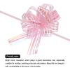 MECCANIXITY 5pcs 4 Inch Organza Large Pull Bow Metallic Gift Wrapping Bows Ribbon Chiffon Yarn Light Pink for Wedding Baskets Presents Christmas Valentine's Day view 4