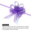MECCANIXITY 15pcs 4 Inch Organza Large Pull Bow Metallic Gift Wrapping Bows Ribbon Chiffon Yarn Purple for Wedding Baskets Presents Christmas Valentine's Day view 4