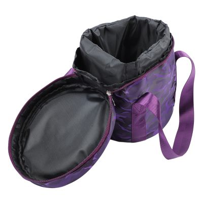 Singing Bowl Storage Bag, Music Bowl Bag with 2 External Pockets for Crystal Singing Bowl Carrying Case (10in Pure Purple), VGEBYY6QTF2RHAO-12