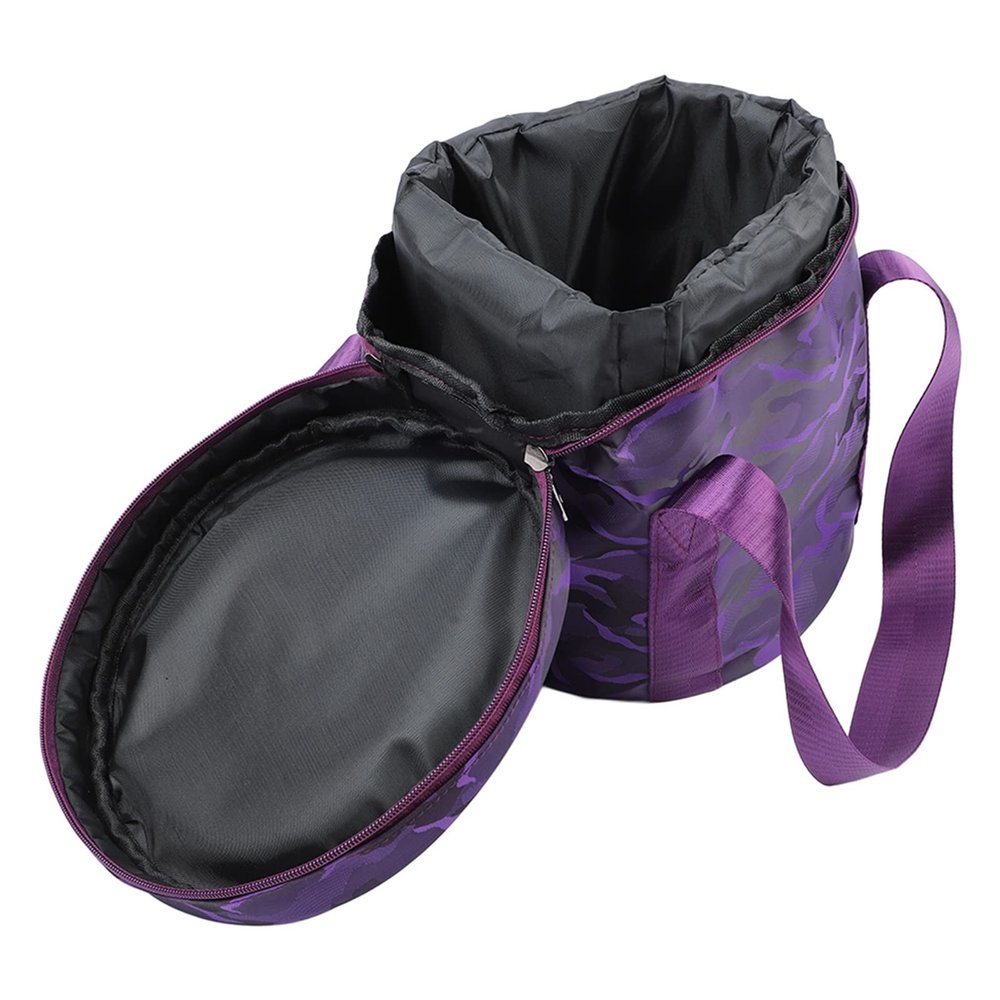 Singing Bowl Storage Bag, Music Bowl Bag with 2 External Pockets for Crystal Singing Bowl Carrying Case (10in Pure Purple), VGEBYY6QTF2RHAO-12