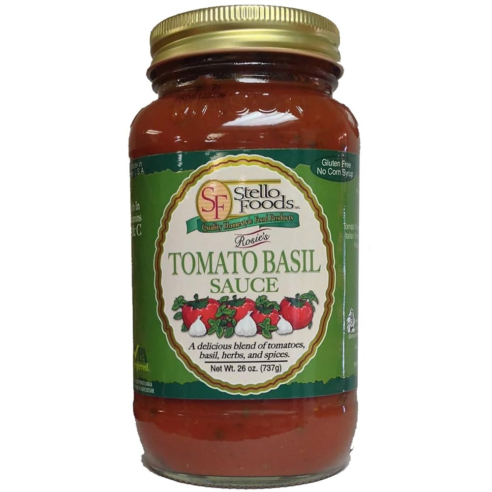 Stello Foods - Rosie's Tomato Basil Spaghetti Sauce 25 oz