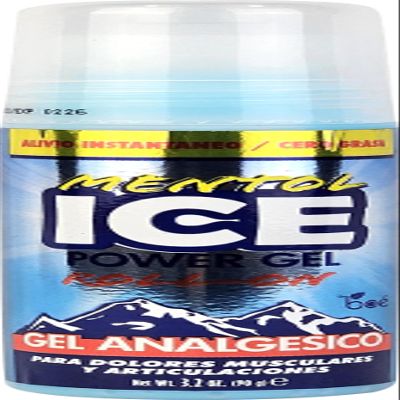 Mentol Ice Power Gel Roll-On 3.2 oz  Fast-Acting Cold Therapy Gel for Muscle & Joint Pain Relief  Anti-Inflammatory, Non-Greasy, Mess-Free, No Stain  Arthritis, Back, Headache, Insect Bites