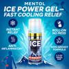 Mentol Ice Power Gel Roll-On 3.2 oz  Fast-Acting Cold Therapy Gel for Muscle & Joint Pain Relief  Anti-Inflammatory, Non-Greasy, Mess-Free, No Stain  Arthritis, Back, Headache, Insect Bites view 2