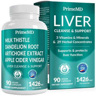 32-in-1 Liver Support with Milk Thistle Supplement  Liver Detox with Silymarin, Artichoke Extract & Beetroot Powder  Comprehensive Wellness Formula for Liver Cleanse  1426mg (90 count) (Pack of 1)