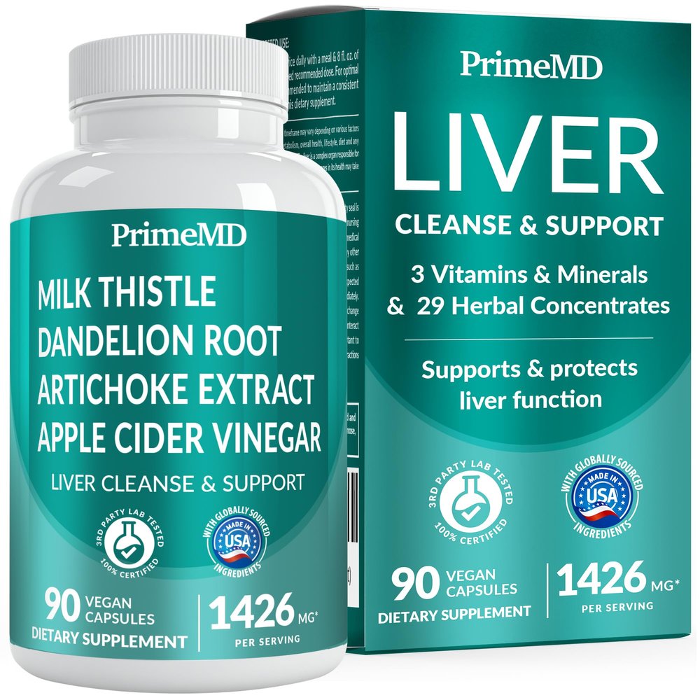 32-in-1 Liver Support with Milk Thistle Supplement  Liver Detox with Silymarin, Artichoke Extract & Beetroot Powder  Comprehensive Wellness Formula for Liver Cleanse  1426mg (90 count) (Pack of 1)