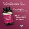 Dr. Mercola Organic Fermented Fruits - Antioxidant Support - Whole Food Berry & Fruit Blend - Zero Sugar - Non-GMO - Gluten-Free - 180 Capsules view 4