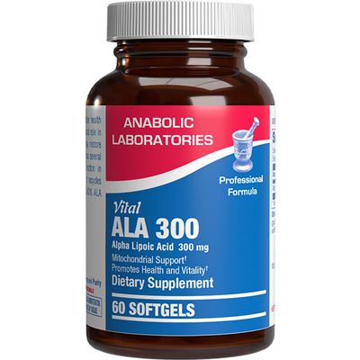 Alpha Lipoic Acid 300mg - Clinical Formula ALA Supplement for Liver Eye Brain Mitochondria Energy Antioxidant & Nerve Support - Non-GMO Soy Free & Easy to Swallow Softgels - 60 Servings