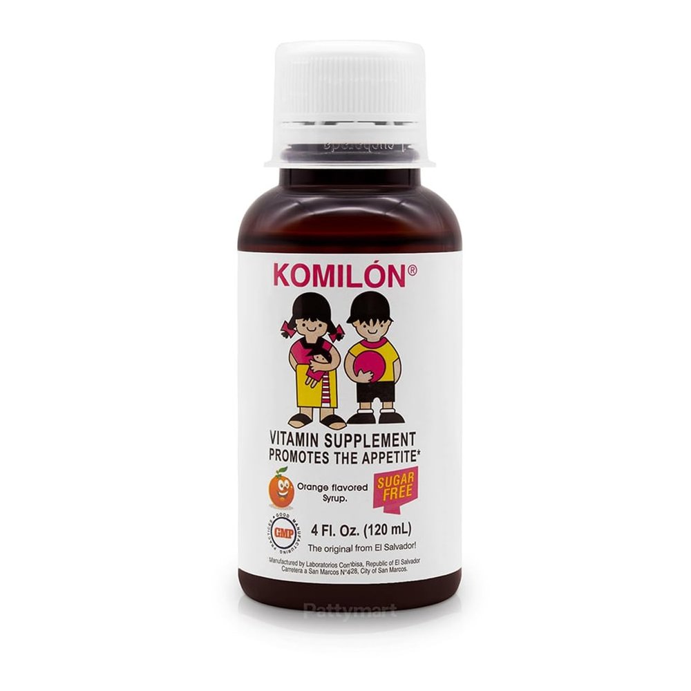 Komiln-Dietary Supplement 4fl oz- Vitamins and nutrients para Estimula el apetito en los nios