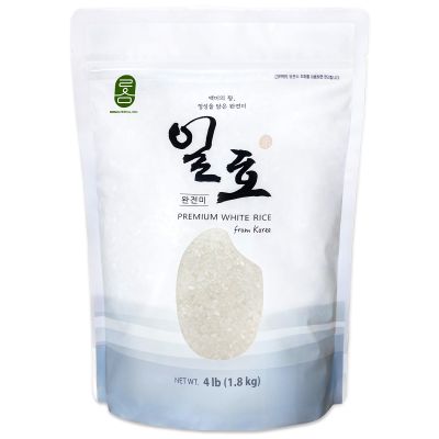 ROM AMERICA Premium White Rice, Head Rice, 4lb (1.80kg)