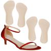 2 Pairs Pigskin High Heel Cushion Inserts Insoles Women, Adhesive Arch Support Sandal Inserts, Anti-Slip Shoe Inserts for Dress Shoes, Leather Cushioning Insoles for Boots, Beige S 5-7 view 1