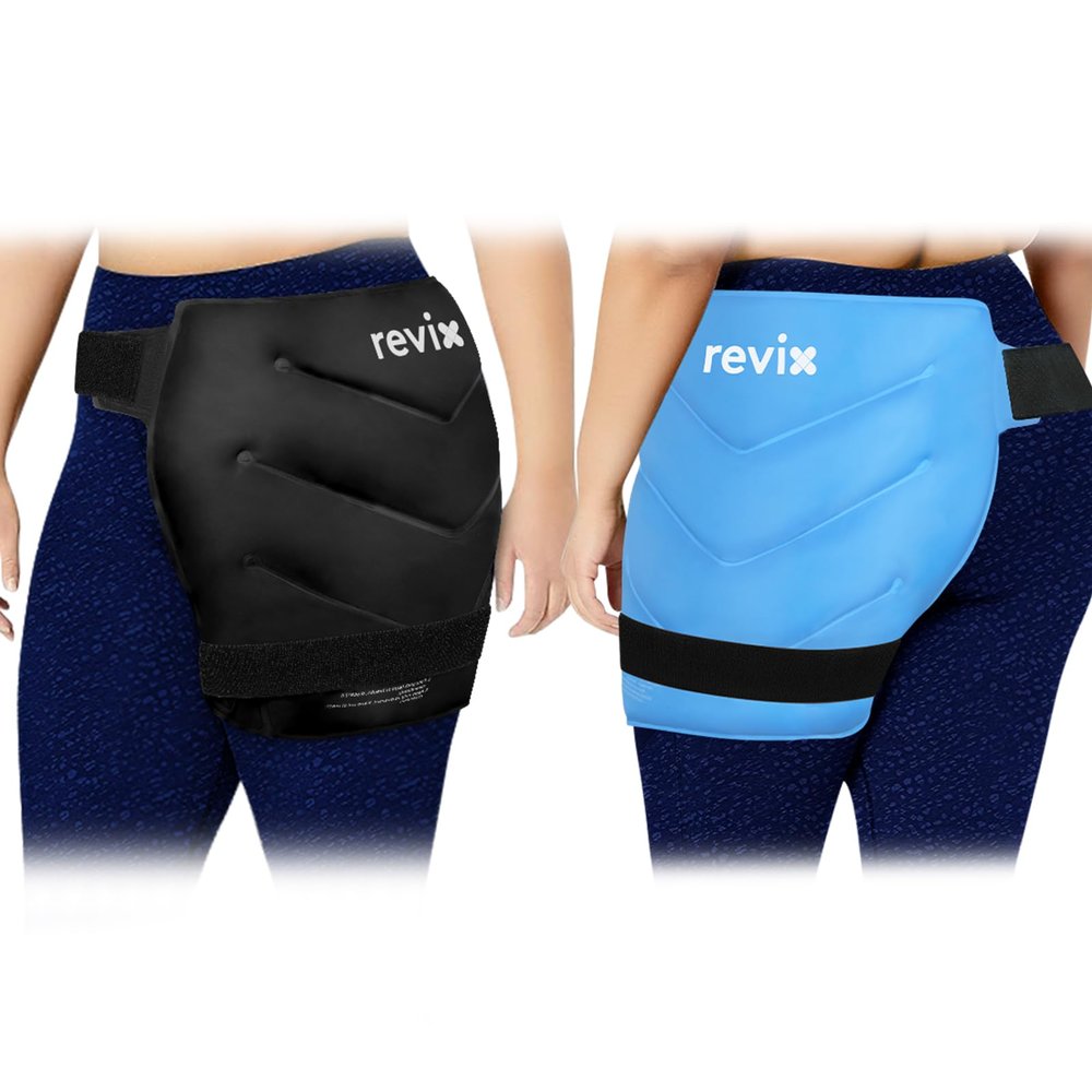 REVIX Extra Large Reusable Ice Packs for Hip Replacement, Gel Cold Packs for Flexor Discomfort Relief, Surgery Recovery Supplies, Set of 2