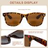 OKH bifocal multifocal reading sunglasses for women men readers progressive bifocal sun readers, Trendy Vintage Eyewear with Metal Hinge (Tortoise, 1.0x) view 3