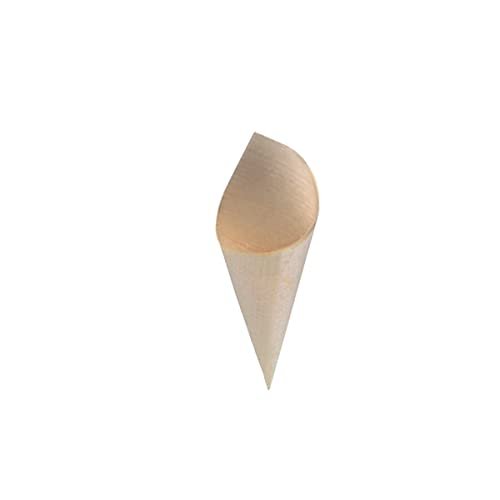 1.5 oz Mini Wooden Cones - 1.9 in. Dia. - 4.9 x 3.5 in.