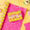 RUSPEPA Reversible Wrapping Paper Roll - Mini Roll - Colorful Happy Birthday Pattern Great for Birthday, Baby Shower, Party - 17.5 Inches X 32.8 Feet view 3