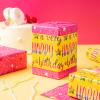RUSPEPA Reversible Wrapping Paper Roll - Mini Roll - Colorful Happy Birthday Pattern Great for Birthday, Baby Shower, Party - 17.5 Inches X 32.8 Feet view 4