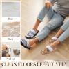 HooLing 6 Pairs Microfiber Dusting Cleaning Mop Slippers - Unisex Shoes With Cow Zebra Leopard Print for Office Home Room (Women 8-10/ Men 7-9) view 2