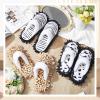 HooLing 6 Pairs Microfiber Dusting Cleaning Mop Slippers - Unisex Shoes With Cow Zebra Leopard Print for Office Home Room (Women 8-10/ Men 7-9) view 4