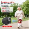 ROMISA Red Light Therapy Knee Brace with Heat & Massage, Cordless Rechargeable Controller, 20Min Auto Timer, 660nm & 850nm Near Infrared Light Therapy Device for Knee/Elbow/Shoulder, for Women Men. view 3
