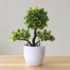 Guestgreetingpine Artificial Bonsai Simulated Desk Decor Plastic Guest-Greeting Pine Potted Plant for Office Simulation Plant Faketree view 2