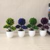 Guestgreetingpine Artificial Bonsai Simulated Desk Decor Plastic Guest-Greeting Pine Potted Plant for Office Simulation Plant Faketree view 4