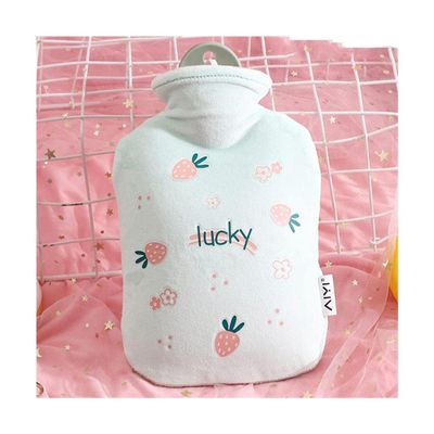 New Portable Cute Plush Hot Water Bottle, Thickened and Leak-Proof Hot Water Bag, Hot Pack for Lower Back/Lumbar/Abdominal Aches Bed Warmer