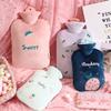 New Portable Cute Plush Hot Water Bottle, Thickened and Leak-Proof Hot Water Bag, Hot Pack for Lower Back/Lumbar/Abdominal Aches Bed Warmer view 2