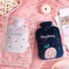 New Portable Cute Plush Hot Water Bottle, Thickened and Leak-Proof Hot Water Bag, Hot Pack for Lower Back/Lumbar/Abdominal Aches Bed Warmer view 4