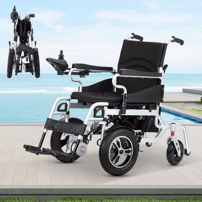 Foldable Electric Wheelchairs for Adults,Lightweight Foldable Power Wheelchair,20 Mile Range Intelligent Motorized Wheelchair for Seniors-Portable Airline Approved-Supports 330lbs