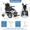 Foldable Electric Wheelchairs for Adults,Lightweight Foldable Power Wheelchair,20 Mile Range Intelligent Motorized Wheelchair for Seniors-Portable Airline Approved-Supports 330lbs view 2