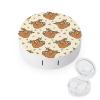Cute Sloth Contact Lens Case Portable Cute Eye Contacts Travel Kit with Mirror Holder Box Container
