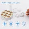 Cute Sloth Contact Lens Case Portable Cute Eye Contacts Travel Kit with Mirror Holder Box Container view 3