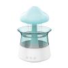 Ultrasonic Rain Cloud Car Air Humidifier,Meditation Sleeping Aid Electric Wood Essential Oil Diffuser Aroma Diffuseur Night Light Led 300ml,White,Body view 1