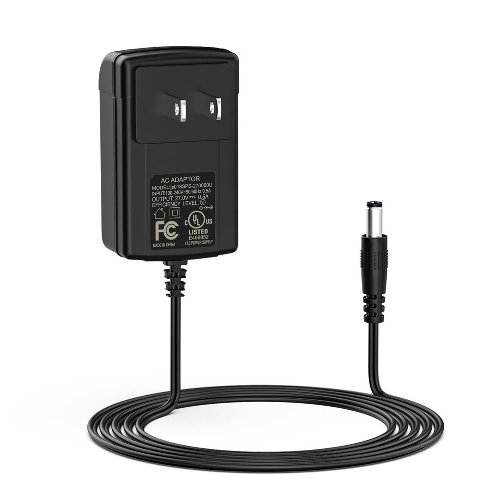 27V Massage Gun Charger Compatible with Sharper Image Massage Gun 11011666 1013983 1013002 1012667 1014392 2313786 2316222 Power Cord Supply
