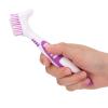 Denture Brush, Ergonomical DoubleSided Toothbrush, Comfortable Purple Outdoor Indoor for Home Travel view 4