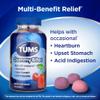 TUMS Gummy Bites Dietary Supplement for Occasional Heartburn Relief, Upset Stomach and Acid Indigestion, Cherry Berry Burst - 108 Count view 2