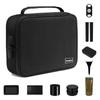 PODAHO Extra Large Cosmetic Bag with 9 PCS Accessories, XL Makeup Storage Box Case with Lock for Storing Your Particular Products, Waterproof Storage Containers Pouch, 10 X 8 X 4 Inches, Black view 1