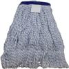 JaniMop Smoothie Rayon Lint-Free Floor Wax Finish Mop, Blue/White Blended Yard, Medium Case of 12 view 1