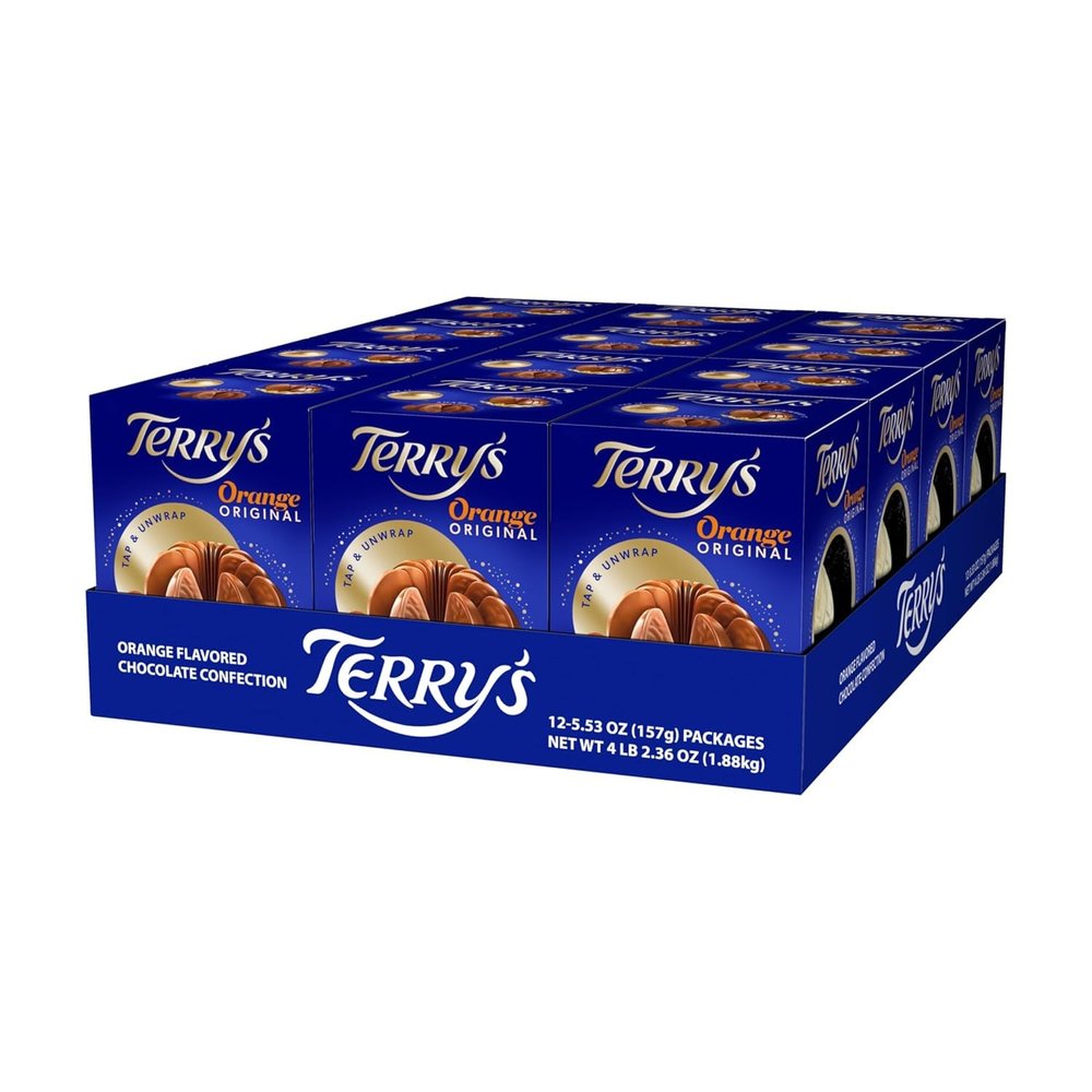 Terry's Milk Chocolate Oranges - Pack of 12 - Each Orange 5.11oz - Holiday Classic Milk Chocolate Orange