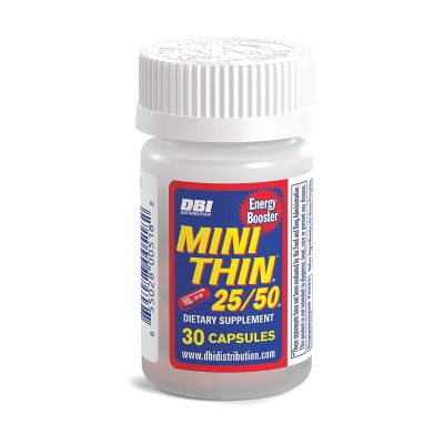 Mini Thin 25/50 - Energy Capsules Formulated with Caffeine - 30 Capsules